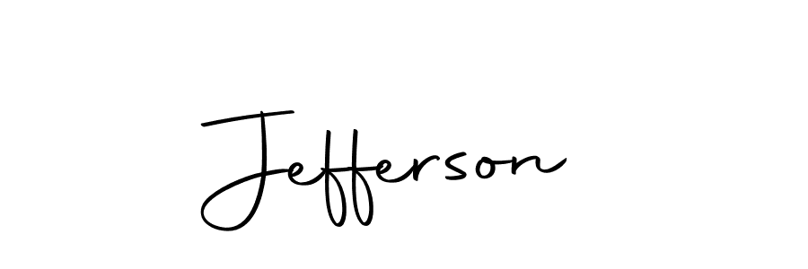 Create a beautiful signature design for name Jefferson. With this signature (Autography-DOLnW) fonts, you can make a handwritten signature for free. Jefferson signature style 10 images and pictures png