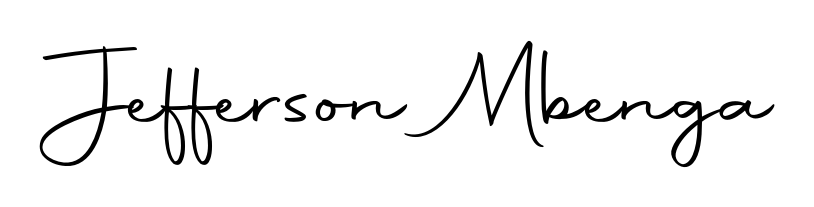 A timeless handwritten aesthetic for Jefferson Mbenga. The Autography-DOLnW font gives your signature a handcrafted feel with natural curves. Jefferson Mbenga signature style 10 images and pictures png
