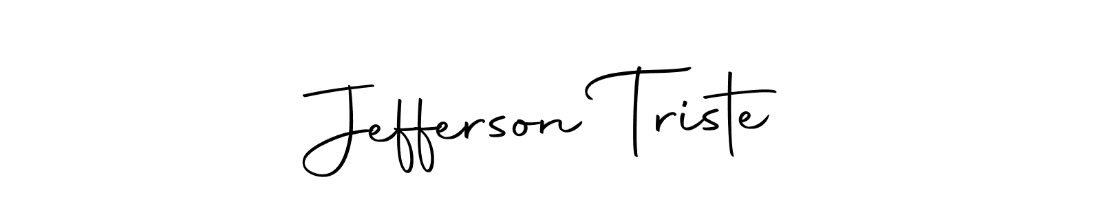 You should practise on your own different ways (Autography-DOLnW) to write your name (Jefferson Triste) in signature. don't let someone else do it for you. Jefferson Triste signature style 10 images and pictures png