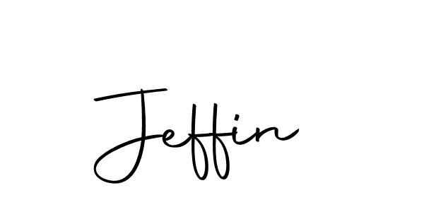 Make a beautiful signature design for name Jeffin. Use this online signature maker to create a handwritten signature for free. Jeffin signature style 10 images and pictures png