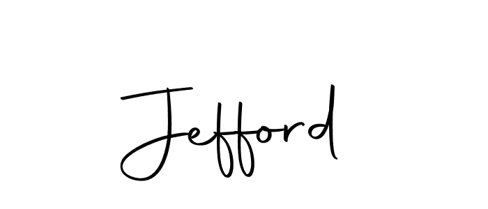 Make a beautiful signature design for name Jefford. With this signature (Autography-DOLnW) style, you can create a handwritten signature for free. Jefford signature style 10 images and pictures png