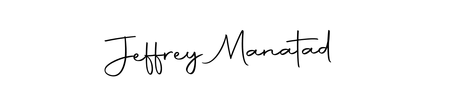 Create a beautiful signature design for name Jeffrey Manatad. With this signature (Autography-DOLnW) fonts, you can make a handwritten signature for free. Jeffrey Manatad signature style 10 images and pictures png