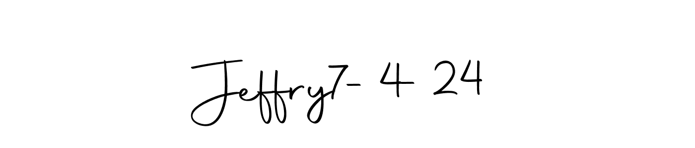 How to make Jeffry  7-4-24 signature? Autography-DOLnW is a professional autograph style. Create handwritten signature for Jeffry  7-4-24 name. Jeffry  7-4-24 signature style 10 images and pictures png