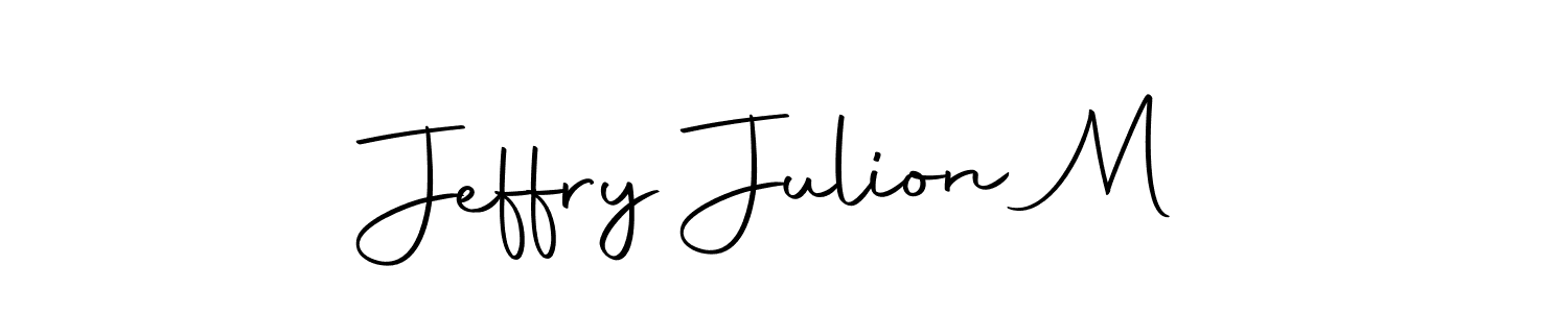 Design your own signature with our free online signature maker. With this signature software, you can create a handwritten (Autography-DOLnW) signature for name Jeffry Julion M. Jeffry Julion M signature style 10 images and pictures png
