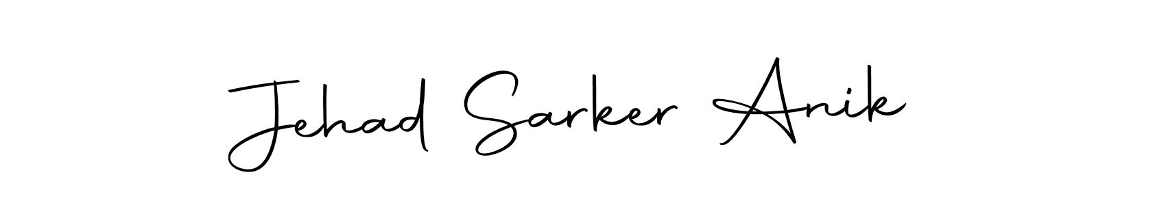 You should practise on your own different ways (Autography-DOLnW) to write your name (Jehad Sarker Anik) in signature. don't let someone else do it for you. Jehad Sarker Anik signature style 10 images and pictures png