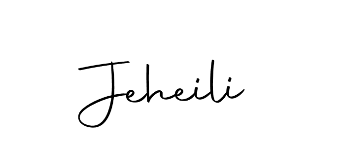 Use a signature maker to create a handwritten signature online. With this signature software, you can design (Autography-DOLnW) your own signature for name Jeheili. Jeheili signature style 10 images and pictures png