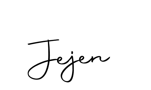 Jejen stylish signature style. Best Handwritten Sign (Autography-DOLnW) for my name. Handwritten Signature Collection Ideas for my name Jejen. Jejen signature style 10 images and pictures png