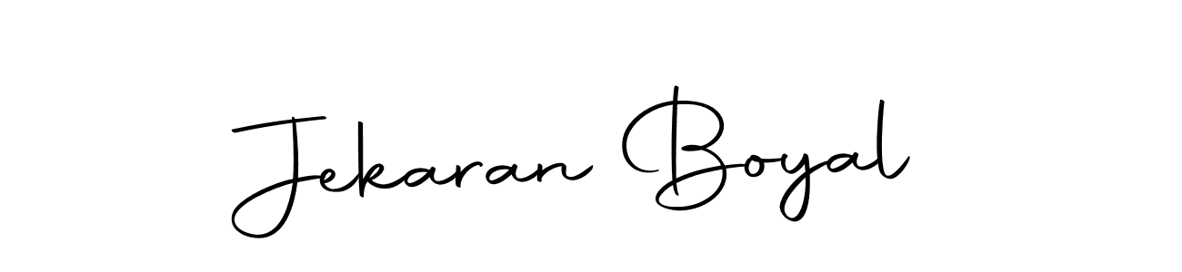How to make Jekaran Boyal signature? Autography-DOLnW is a professional autograph style. Create handwritten signature for Jekaran Boyal name. Jekaran Boyal signature style 10 images and pictures png
