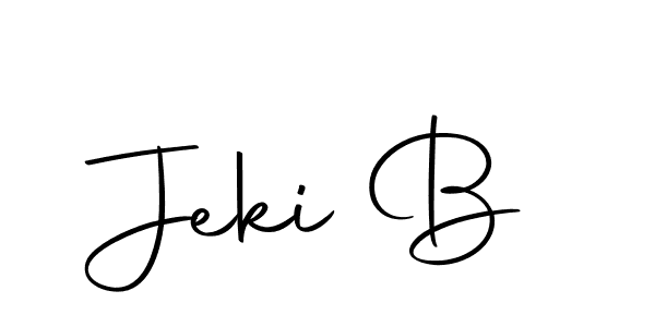 Similarly Autography-DOLnW is the best handwritten signature design. Signature creator online .You can use it as an online autograph creator for name Jeki B. Jeki B signature style 10 images and pictures png