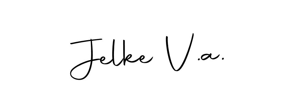 Create a beautiful signature design for name Jelke V.a.. With this signature (Autography-DOLnW) fonts, you can make a handwritten signature for free. Jelke V.a. signature style 10 images and pictures png