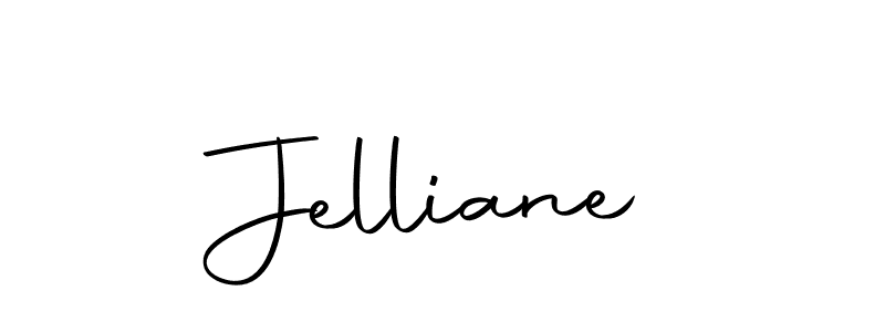 Design your own signature with our free online signature maker. With this signature software, you can create a handwritten (Autography-DOLnW) signature for name Jelliane. Jelliane signature style 10 images and pictures png