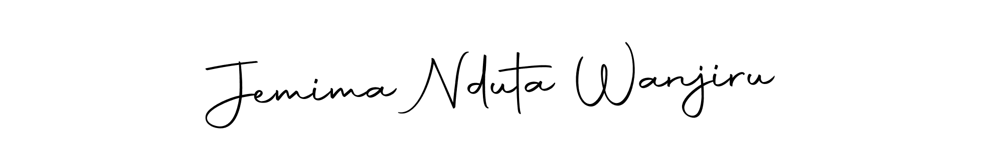 Autography-DOLnW is a professional signature style that is perfect for those who want to add a touch of class to their signature. It is also a great choice for those who want to make their signature more unique. Get Jemima Nduta Wanjiru name to fancy signature for free. Jemima Nduta Wanjiru signature style 10 images and pictures png