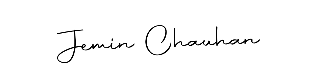 Make a beautiful signature design for name Jemin Chauhan. Use this online signature maker to create a handwritten signature for free. Jemin Chauhan signature style 10 images and pictures png