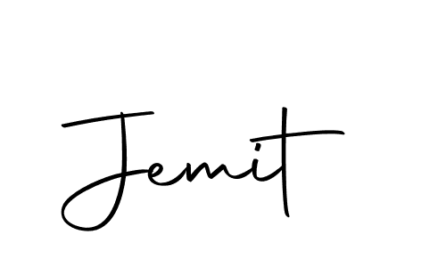 Use a signature maker to create a handwritten signature online. With this signature software, you can design (Autography-DOLnW) your own signature for name Jemit. Jemit signature style 10 images and pictures png