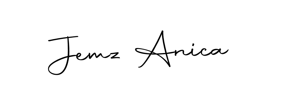 Jemz Anica stylish signature style. Best Handwritten Sign (Autography-DOLnW) for my name. Handwritten Signature Collection Ideas for my name Jemz Anica. Jemz Anica signature style 10 images and pictures png