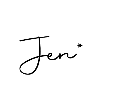 How to make Jen* name signature. Use Autography-DOLnW style for creating short signs online. This is the latest handwritten sign. Jen* signature style 10 images and pictures png