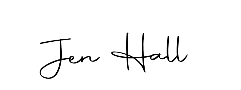 Jen Hall stylish signature style. Best Handwritten Sign (Autography-DOLnW) for my name. Handwritten Signature Collection Ideas for my name Jen Hall. Jen Hall signature style 10 images and pictures png