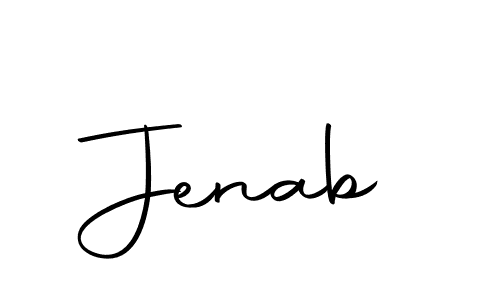 Make a beautiful signature design for name Jenab. With this signature (Autography-DOLnW) style, you can create a handwritten signature for free. Jenab signature style 10 images and pictures png
