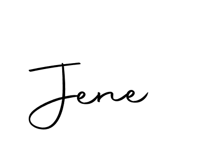 Create a beautiful signature design for name Jene. With this signature (Autography-DOLnW) fonts, you can make a handwritten signature for free. Jene signature style 10 images and pictures png