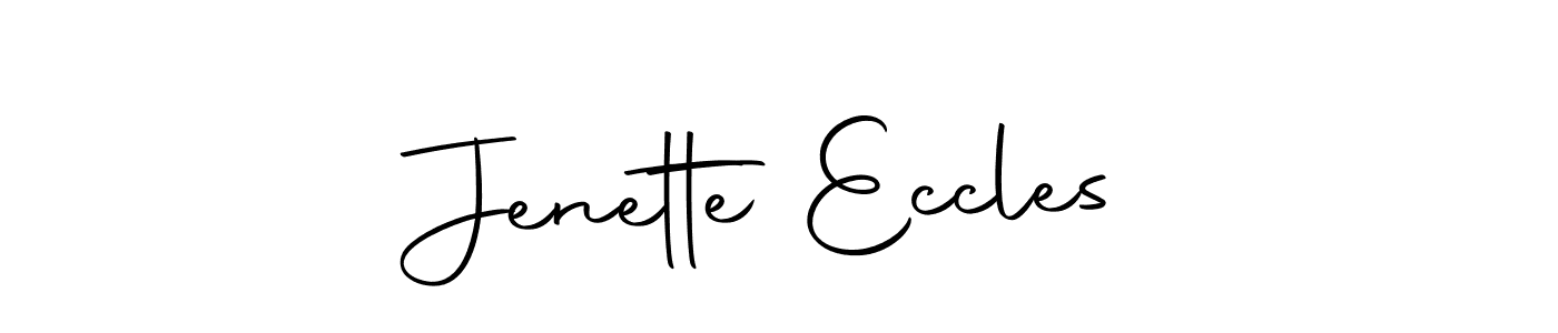 Also we have Jenette Eccles name is the best signature style. Create professional handwritten signature collection using Autography-DOLnW autograph style. Jenette Eccles signature style 10 images and pictures png