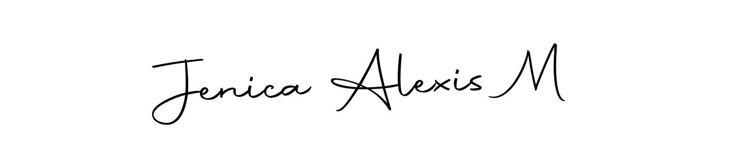 It looks lik you need a new signature style for name Jenica Alexis M. Design unique handwritten (Autography-DOLnW) signature with our free signature maker in just a few clicks. Jenica Alexis M signature style 10 images and pictures png