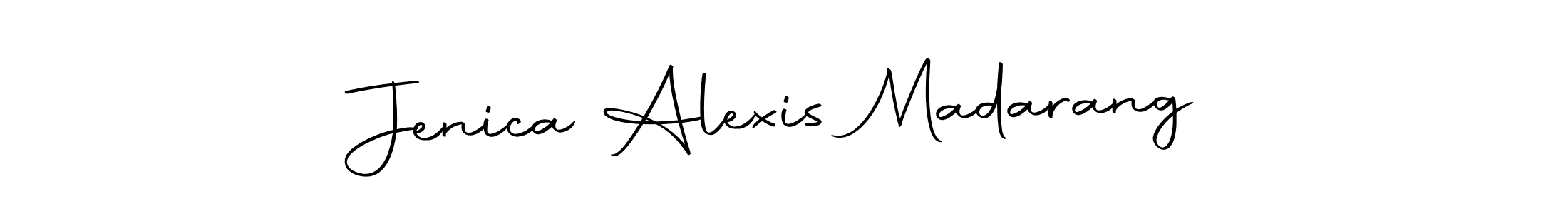 Design your own signature with our free online signature maker. With this signature software, you can create a handwritten (Autography-DOLnW) signature for name Jenica Alexis Madarang. Jenica Alexis Madarang signature style 10 images and pictures png