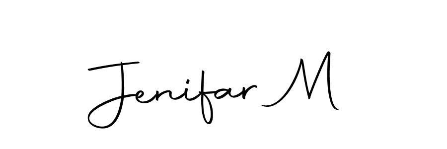 Autography-DOLnW is a professional signature style that is perfect for those who want to add a touch of class to their signature. It is also a great choice for those who want to make their signature more unique. Get Jenifar M name to fancy signature for free. Jenifar M signature style 10 images and pictures png