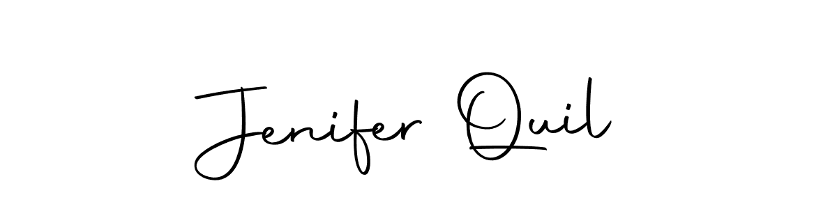 You should practise on your own different ways (Autography-DOLnW) to write your name (Jenifer Quil) in signature. don't let someone else do it for you. Jenifer Quil signature style 10 images and pictures png