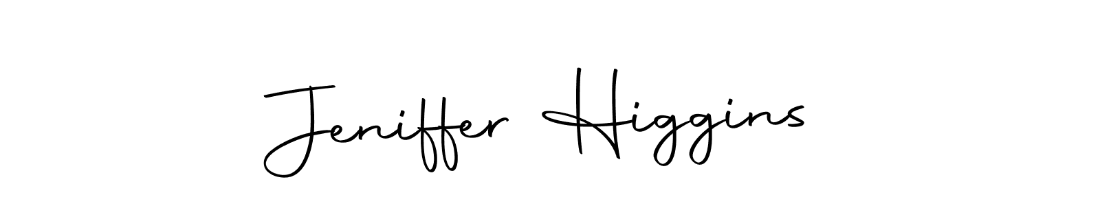 Make a short Jeniffer Higgins signature style. Manage your documents anywhere anytime using Autography-DOLnW. Create and add eSignatures, submit forms, share and send files easily. Jeniffer Higgins signature style 10 images and pictures png