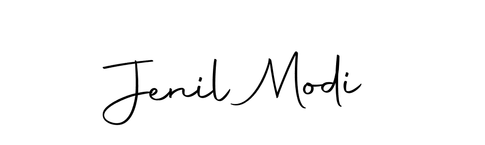 How to make Jenil Modi name signature. Use Autography-DOLnW style for creating short signs online. This is the latest handwritten sign. Jenil Modi signature style 10 images and pictures png
