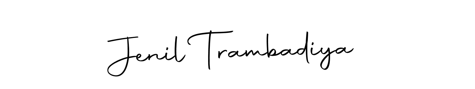 Jenil Trambadiya stylish signature style. Best Handwritten Sign (Autography-DOLnW) for my name. Handwritten Signature Collection Ideas for my name Jenil Trambadiya. Jenil Trambadiya signature style 10 images and pictures png