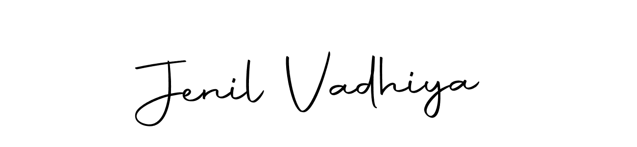 Design your own signature with our free online signature maker. With this signature software, you can create a handwritten (Autography-DOLnW) signature for name Jenil Vadhiya. Jenil Vadhiya signature style 10 images and pictures png
