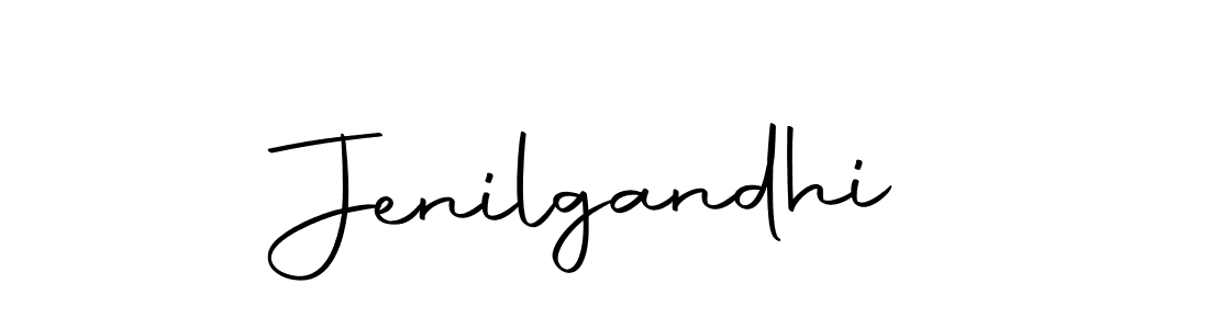 You should practise on your own different ways (Autography-DOLnW) to write your name (Jenilgandhi) in signature. don't let someone else do it for you. Jenilgandhi signature style 10 images and pictures png