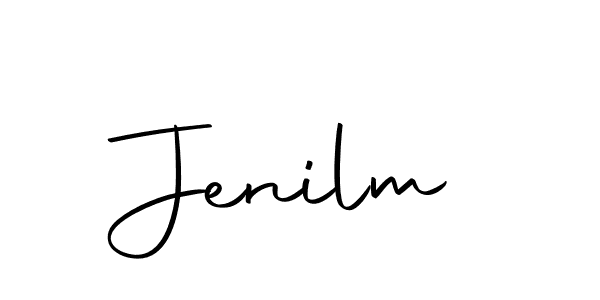 The best way (Autography-DOLnW) to make a short signature is to pick only two or three words in your name. The name Jenilm include a total of six letters. For converting this name. Jenilm signature style 10 images and pictures png