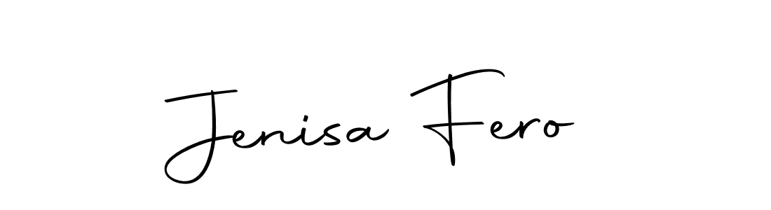 Make a beautiful signature design for name Jenisa Fero. Use this online signature maker to create a handwritten signature for free. Jenisa Fero signature style 10 images and pictures png