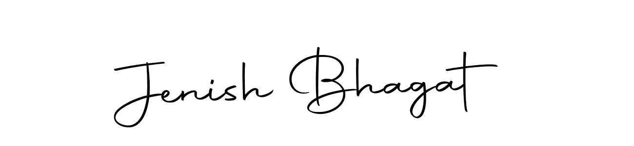 How to make Jenish Bhagat name signature. Use Autography-DOLnW style for creating short signs online. This is the latest handwritten sign. Jenish Bhagat signature style 10 images and pictures png