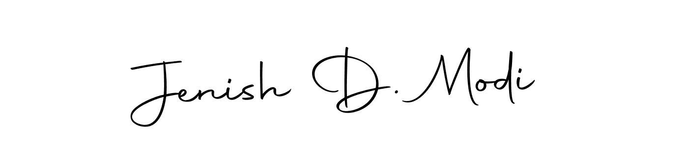 Use a signature maker to create a handwritten signature online. With this signature software, you can design (Autography-DOLnW) your own signature for name Jenish D. Modi. Jenish D. Modi signature style 10 images and pictures png