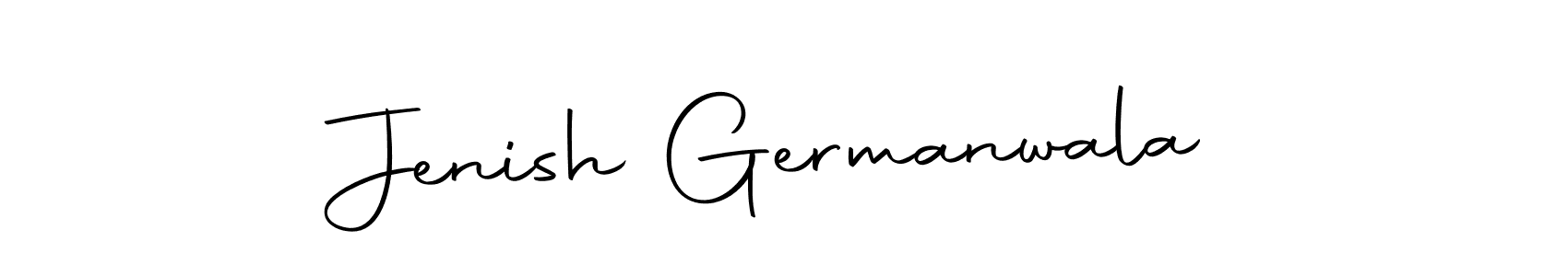 Use a signature maker to create a handwritten signature online. With this signature software, you can design (Autography-DOLnW) your own signature for name Jenish Germanwala. Jenish Germanwala signature style 10 images and pictures png