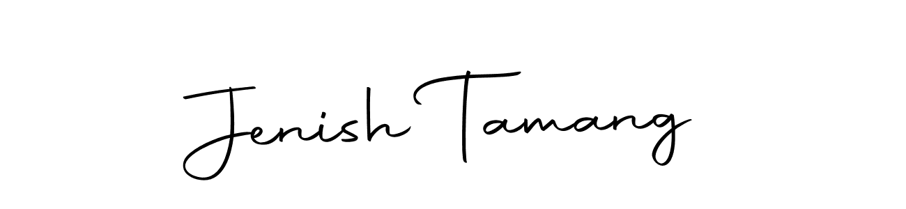 You should practise on your own different ways (Autography-DOLnW) to write your name (Jenish Tamang) in signature. don't let someone else do it for you. Jenish Tamang signature style 10 images and pictures png