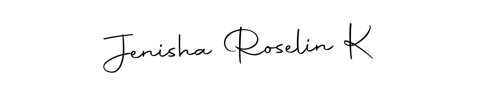 This is the best signature style for the Jenisha Roselin K name. Also you like these signature font (Autography-DOLnW). Mix name signature. Jenisha Roselin K signature style 10 images and pictures png
