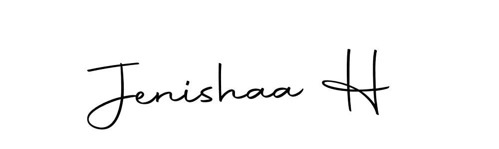 This is the best signature style for the Jenishaa H name. Also you like these signature font (Autography-DOLnW). Mix name signature. Jenishaa H signature style 10 images and pictures png