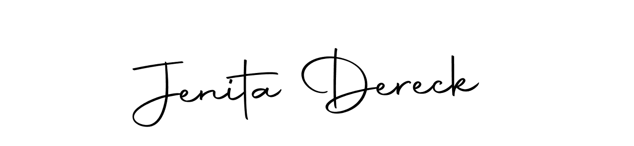 Make a beautiful signature design for name Jenita Dereck. Use this online signature maker to create a handwritten signature for free. Jenita Dereck signature style 10 images and pictures png