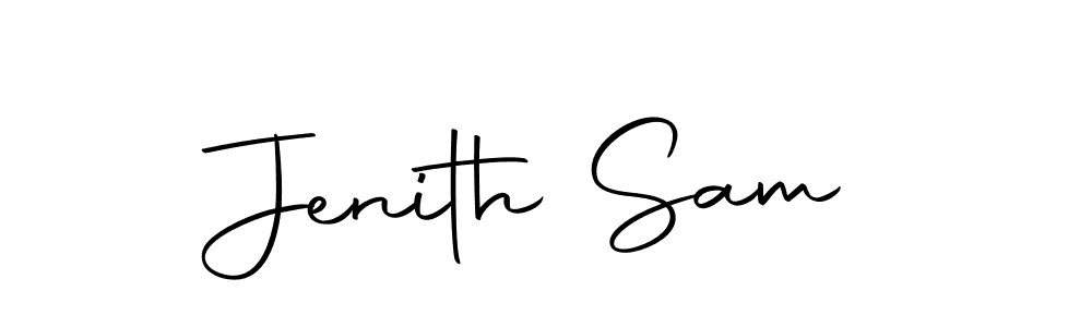 Make a beautiful signature design for name Jenith Sam. Use this online signature maker to create a handwritten signature for free. Jenith Sam signature style 10 images and pictures png