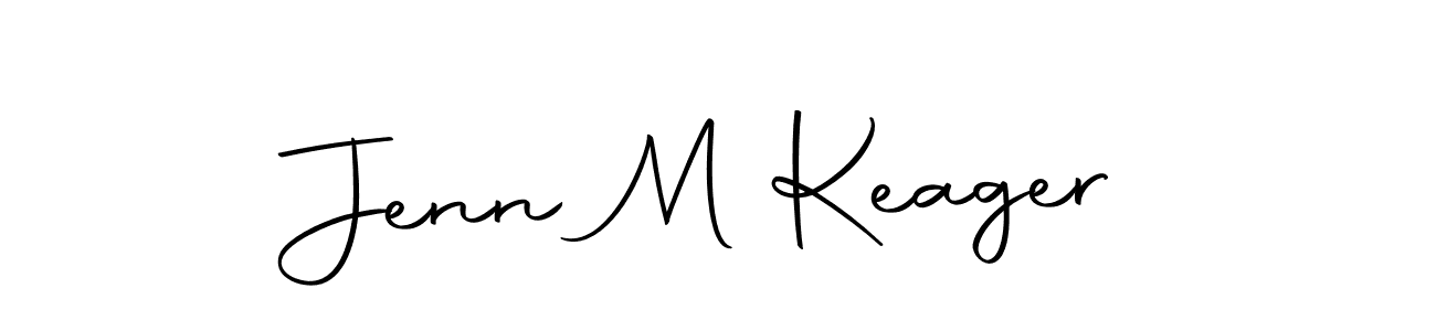 Make a beautiful signature design for name Jenn M Keager. With this signature (Autography-DOLnW) style, you can create a handwritten signature for free. Jenn M Keager signature style 10 images and pictures png