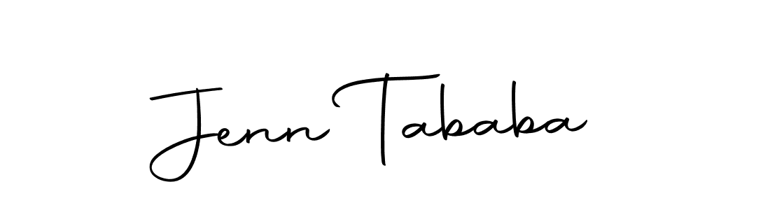 The best way (Autography-DOLnW) to make a short signature is to pick only two or three words in your name. The name Jenn Tababa include a total of six letters. For converting this name. Jenn Tababa signature style 10 images and pictures png