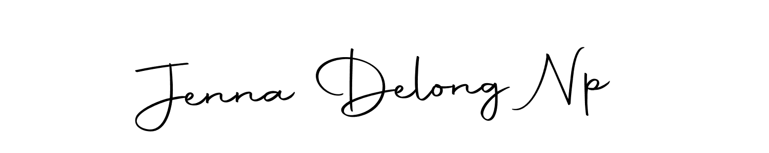 Use a signature maker to create a handwritten signature online. With this signature software, you can design (Autography-DOLnW) your own signature for name Jenna Delong Np. Jenna Delong Np signature style 10 images and pictures png