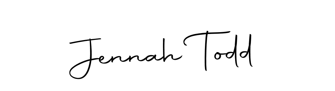 Make a beautiful signature design for name Jennah Todd. With this signature (Autography-DOLnW) style, you can create a handwritten signature for free. Jennah Todd signature style 10 images and pictures png