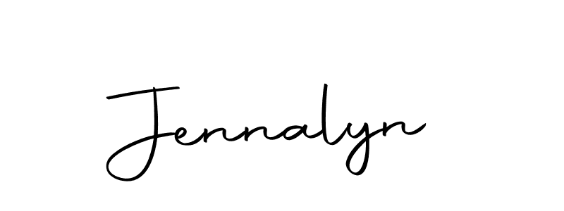 Create a beautiful signature design for name Jennalyn. With this signature (Autography-DOLnW) fonts, you can make a handwritten signature for free. Jennalyn signature style 10 images and pictures png