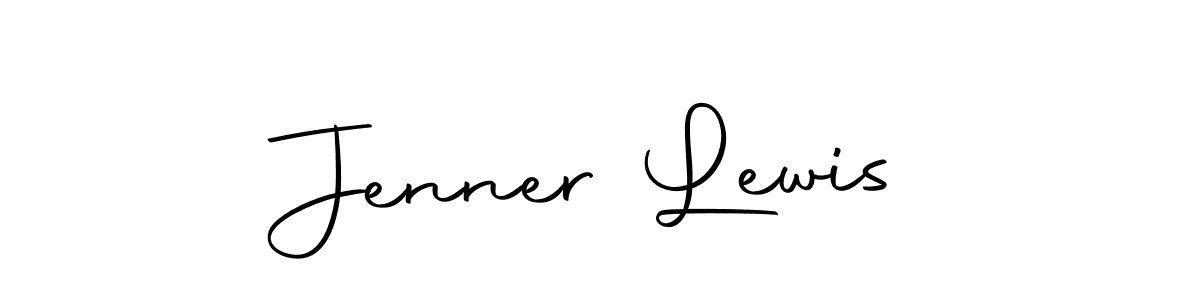 How to make Jenner Lewis name signature. Use Autography-DOLnW style for creating short signs online. This is the latest handwritten sign. Jenner Lewis signature style 10 images and pictures png
