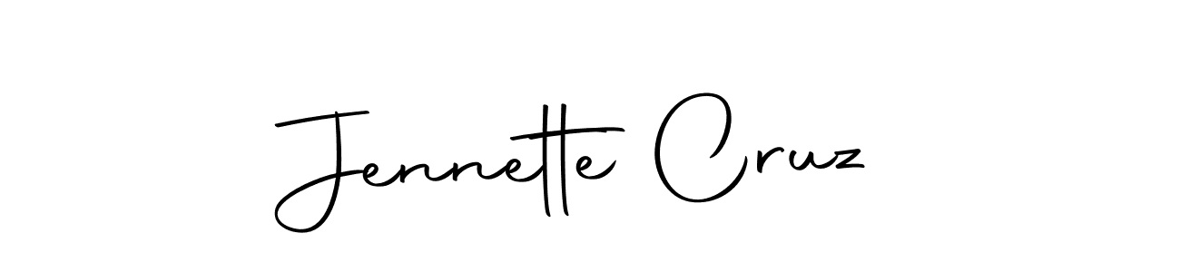 Create a beautiful signature design for name Jennette Cruz. With this signature (Autography-DOLnW) fonts, you can make a handwritten signature for free. Jennette Cruz signature style 10 images and pictures png